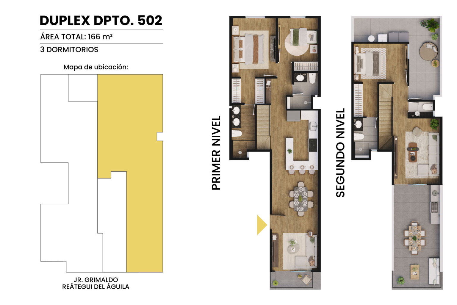Departamentos tipologia duplex 502